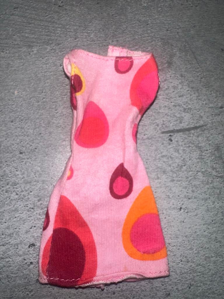 758 Vintage Barbie Jurk - Roze met Stippen, Ophalen of Verzenden, Zo goed als nieuw