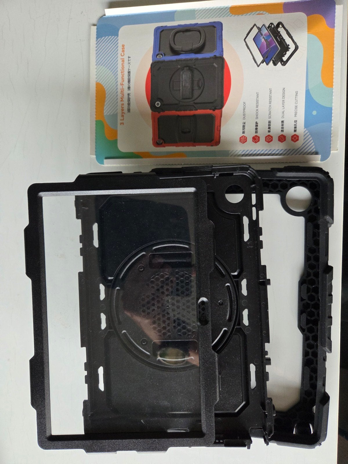 3-laags multifunctionele hoes voor Lenovo tablet, Computers en Software, Tablet-hoezen, 10 inch, Nieuw, Bescherming voor- en achterkant