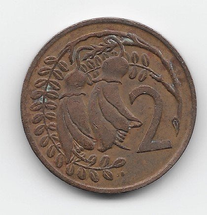 Nieuw-Zeeland 2 cents 1967 KM# 32.1 (1), Postzegels en Munten, Munten | Oceanië, Verzenden, Losse munt