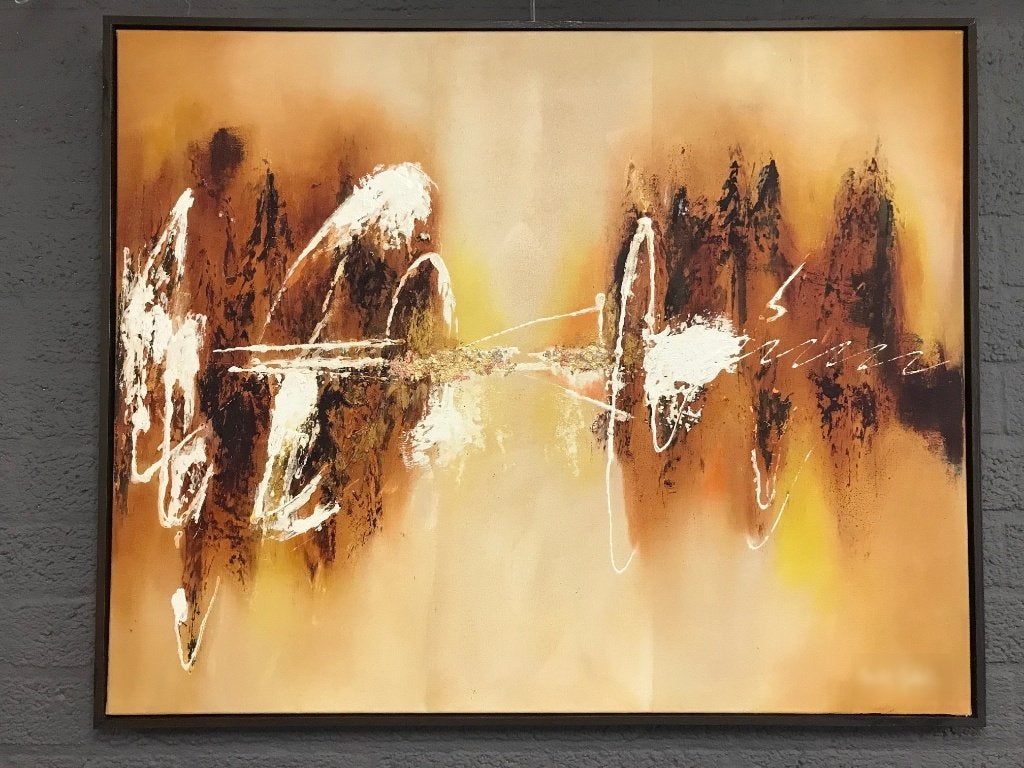 Abstract schilderij 2, Ophalen