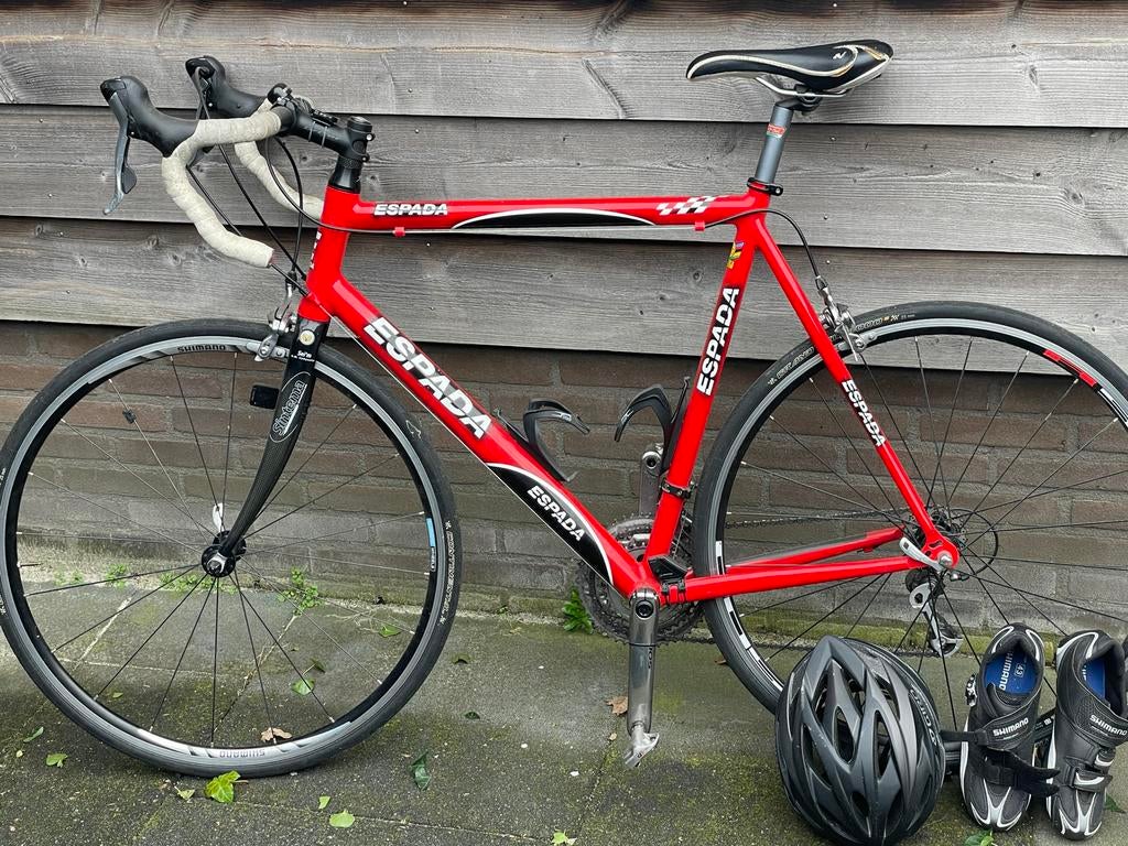 Espada racefiets met helm, 28 inch, Gebruikt, Heren, Aluminium