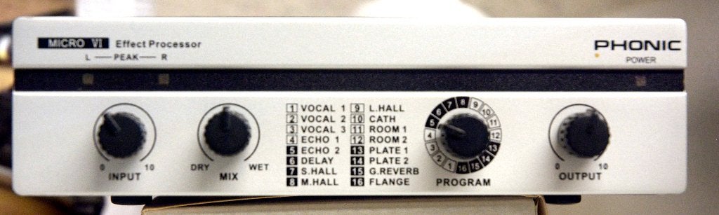 Phonic Micro VI effect processor, Muziek en Instrumenten, Effecten, Ophalen of Verzenden, Gebruikt, Delay of Echo
