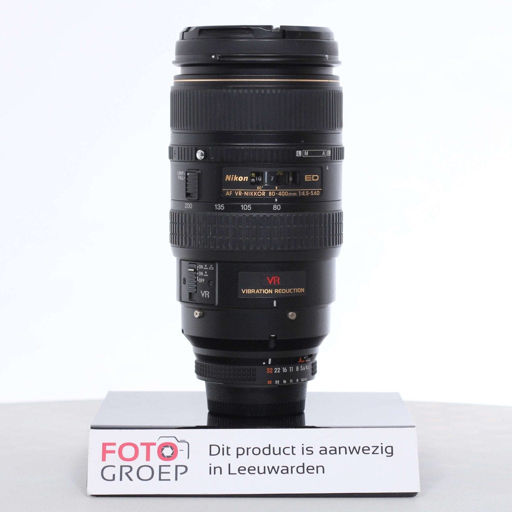 Nikon AF-S 80-400mm f/4.5-5.6G ED VR (Occasion Leeuwarden), Foto-Groep, Luttekepoortstraat 26 3841 AX Harderwijk, Zoom, Nikon