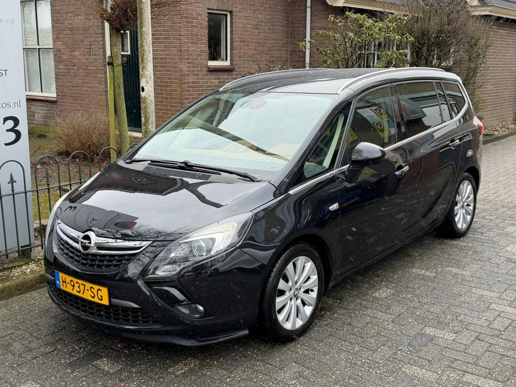 Opel Zafira Tourer 1.4 Cosmo 7p. (bj 2013), Gebruikt, 4 cilinders, Zwart, Bedrijf
