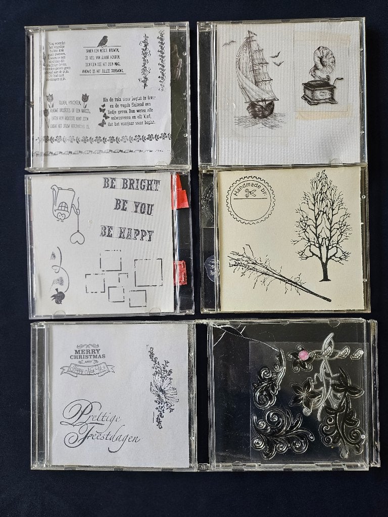 Clearstamp en rubber Stempels set 304, Ophalen of Verzenden, Gebruikt, Overige thema's, Pons of Mal