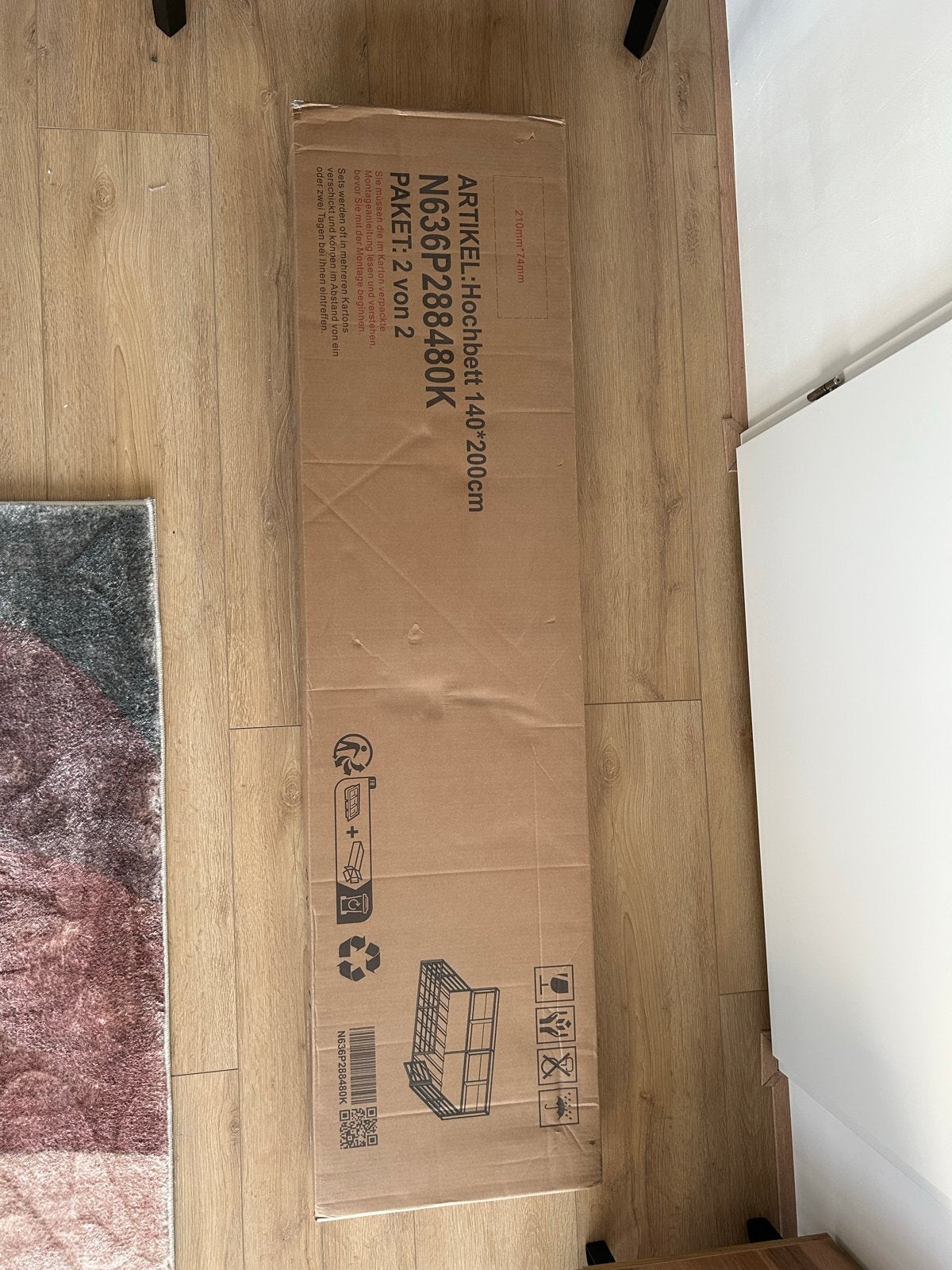 Hochbett 140x200cm, Ophalen, Overige materialen, 140 cm, 200 cm