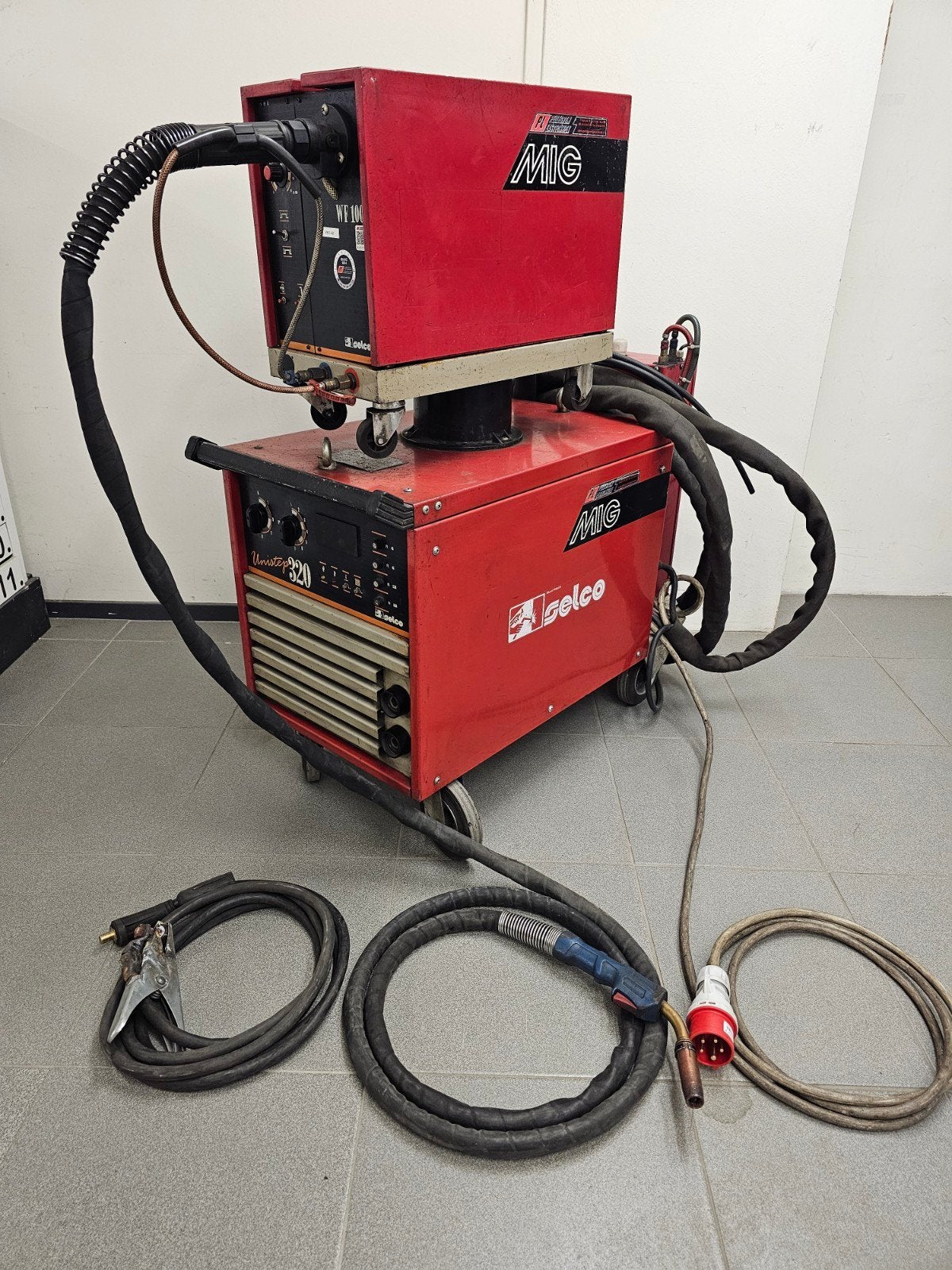 Selco Unistep 320 MIG/MAG lasapparaat compleet, Ophalen, Gebruikt, Selco, Selco