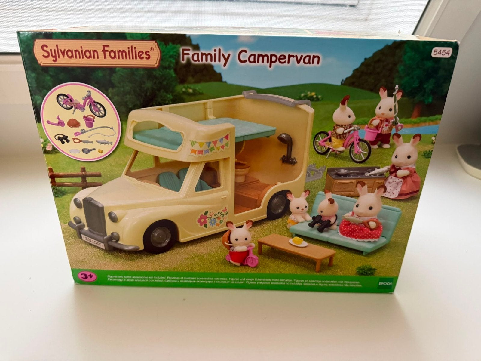 NIEUW in doos Sylvanian Families Campervan compleet, Kinderen en Baby's, Ophalen of Verzenden, Zo goed als nieuw, Poppenhuis