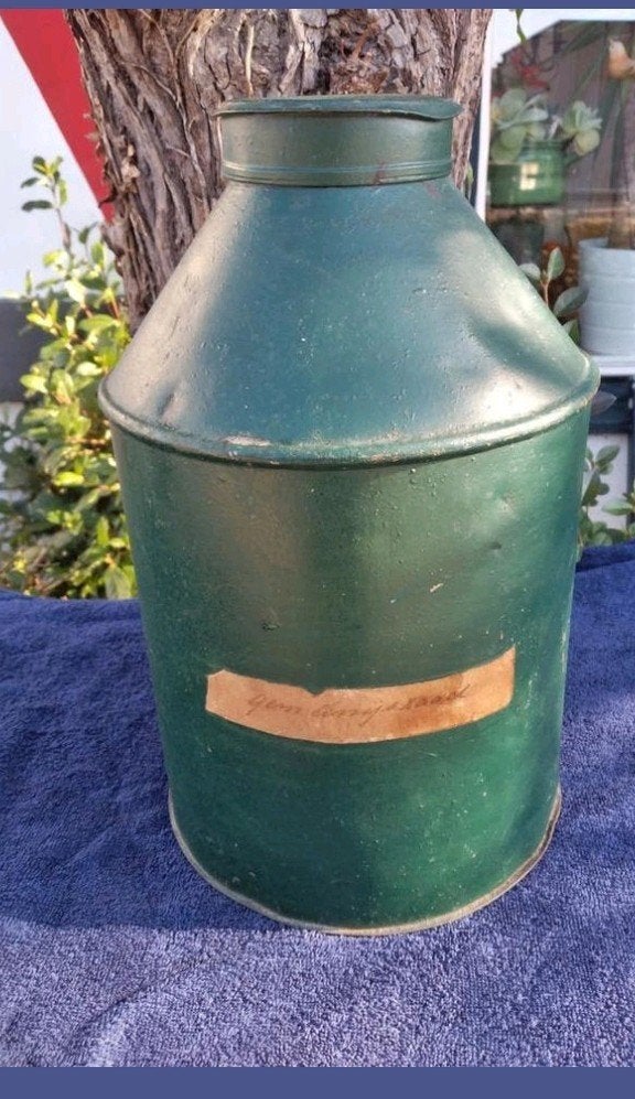 Vintage Groene Melkbus / Kan, Ophalen of Verzenden
