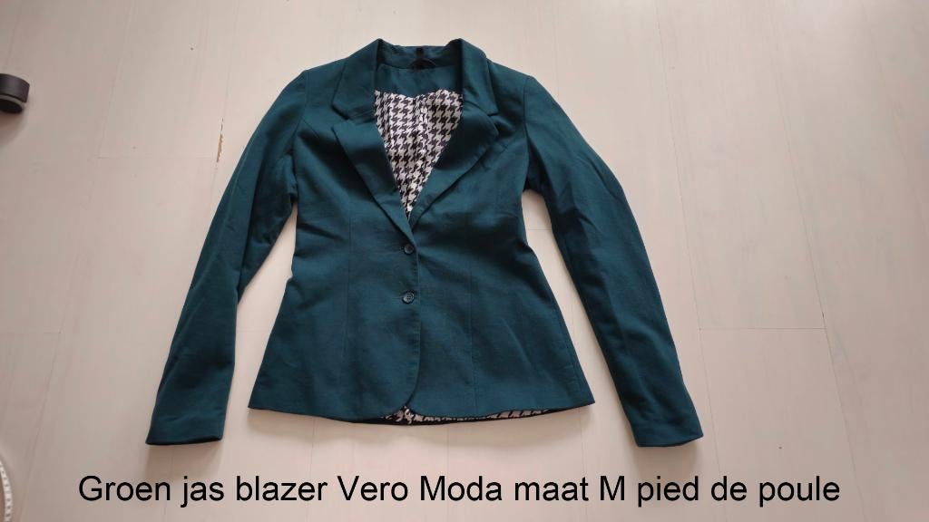Jasje, blazer, blouse, Verzenden, Gedragen, Maat 38/40 (M), Groen