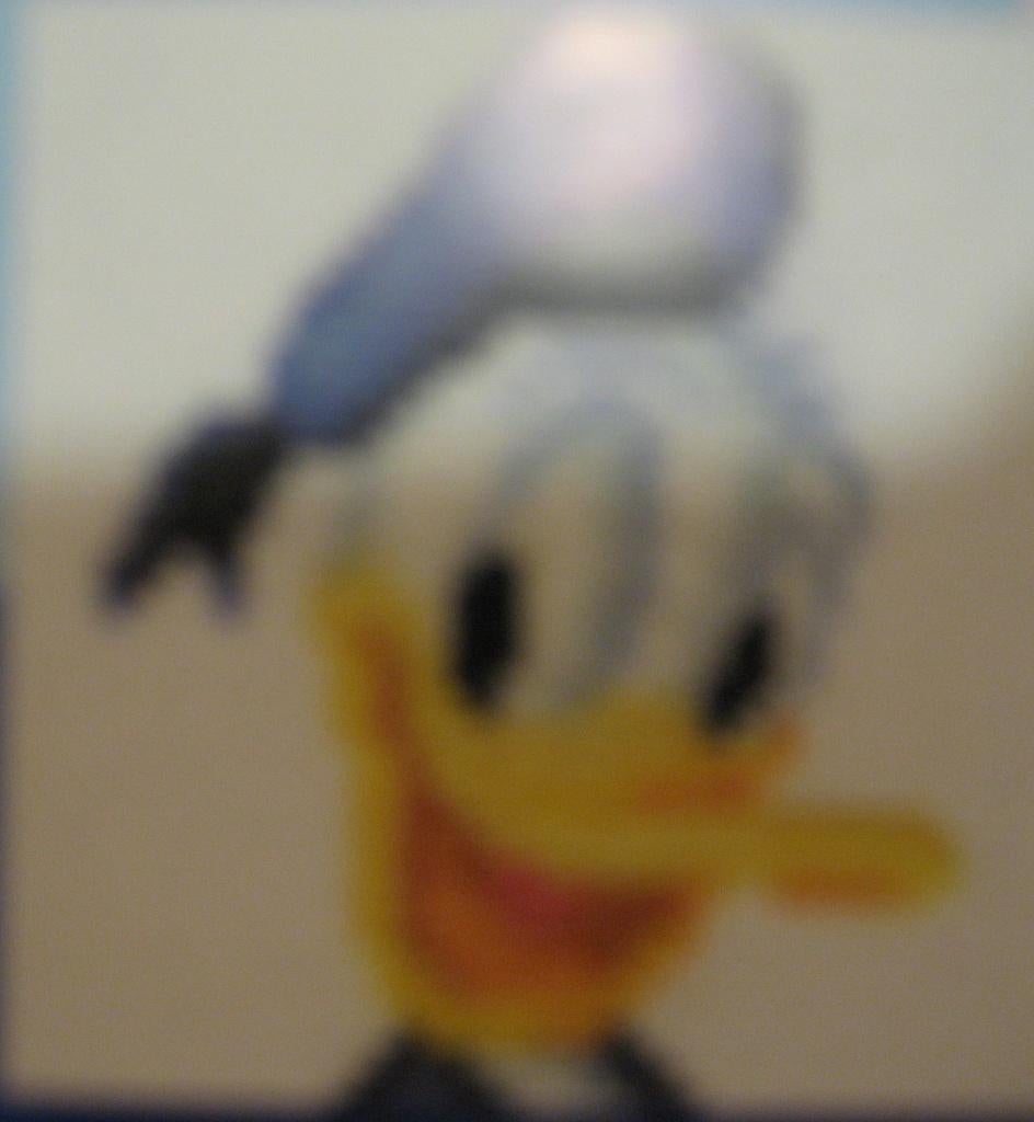Borduurpatroon Donald Duck 7x7 cm., Ophalen of Verzenden, Zo goed als nieuw, Handborduren, Patroon