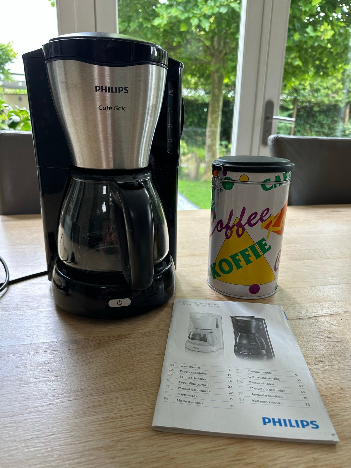 Philips Café Gala filter Koffiezetapparaat incl bewaarbus, Witgoed en Apparatuur, Koffiezetapparaten, Gebruikt, Gemalen koffie