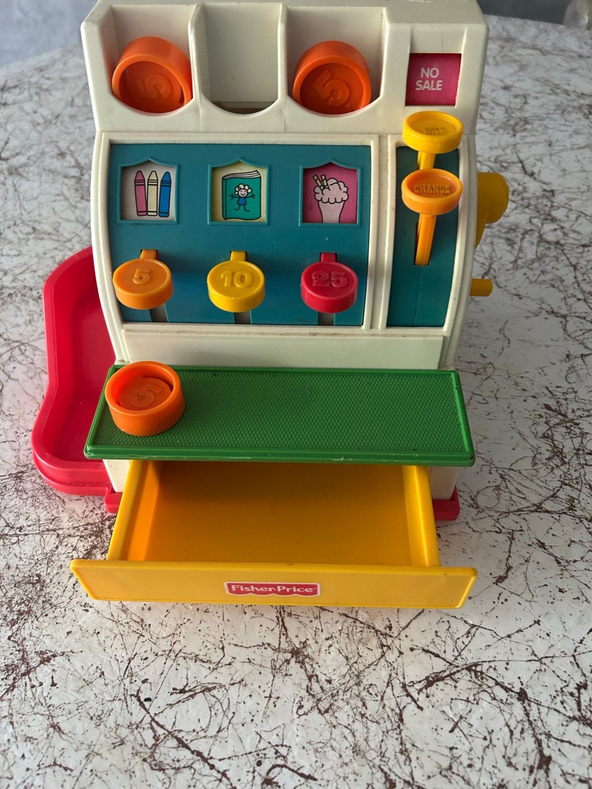 Vintage Fisher-Price Kassa Speelgoed, Ophalen of Verzenden, Gebruikt, Overige typen
