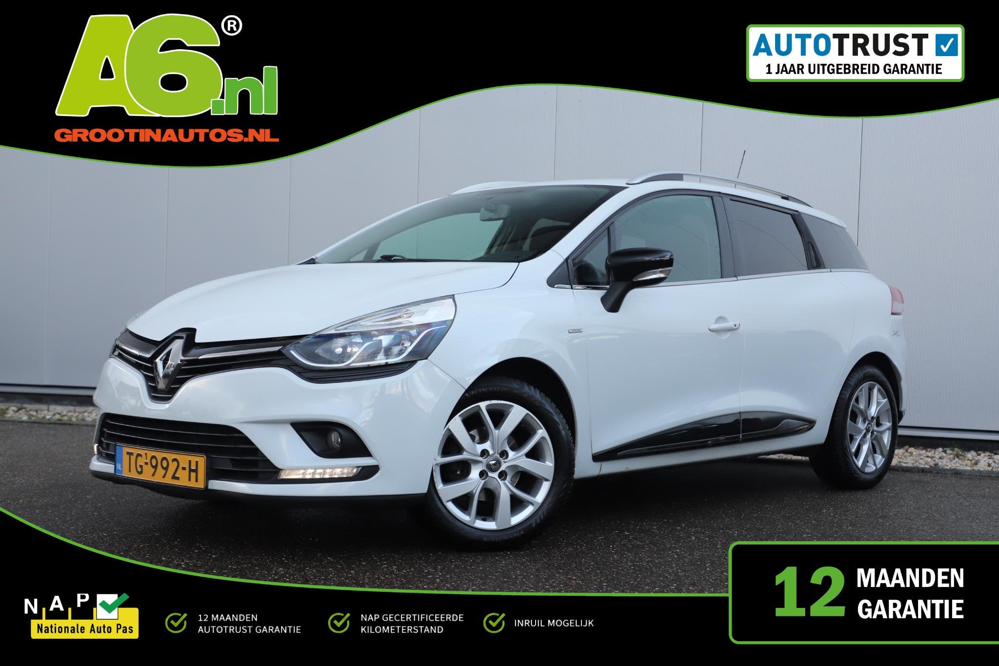 Renault Clio Estate 0.9 TCe Limited Navigatie Bluetooth Airc, Auto's, Voorwielaandrijving, 898 cc, Gebruikt, Euro 6
