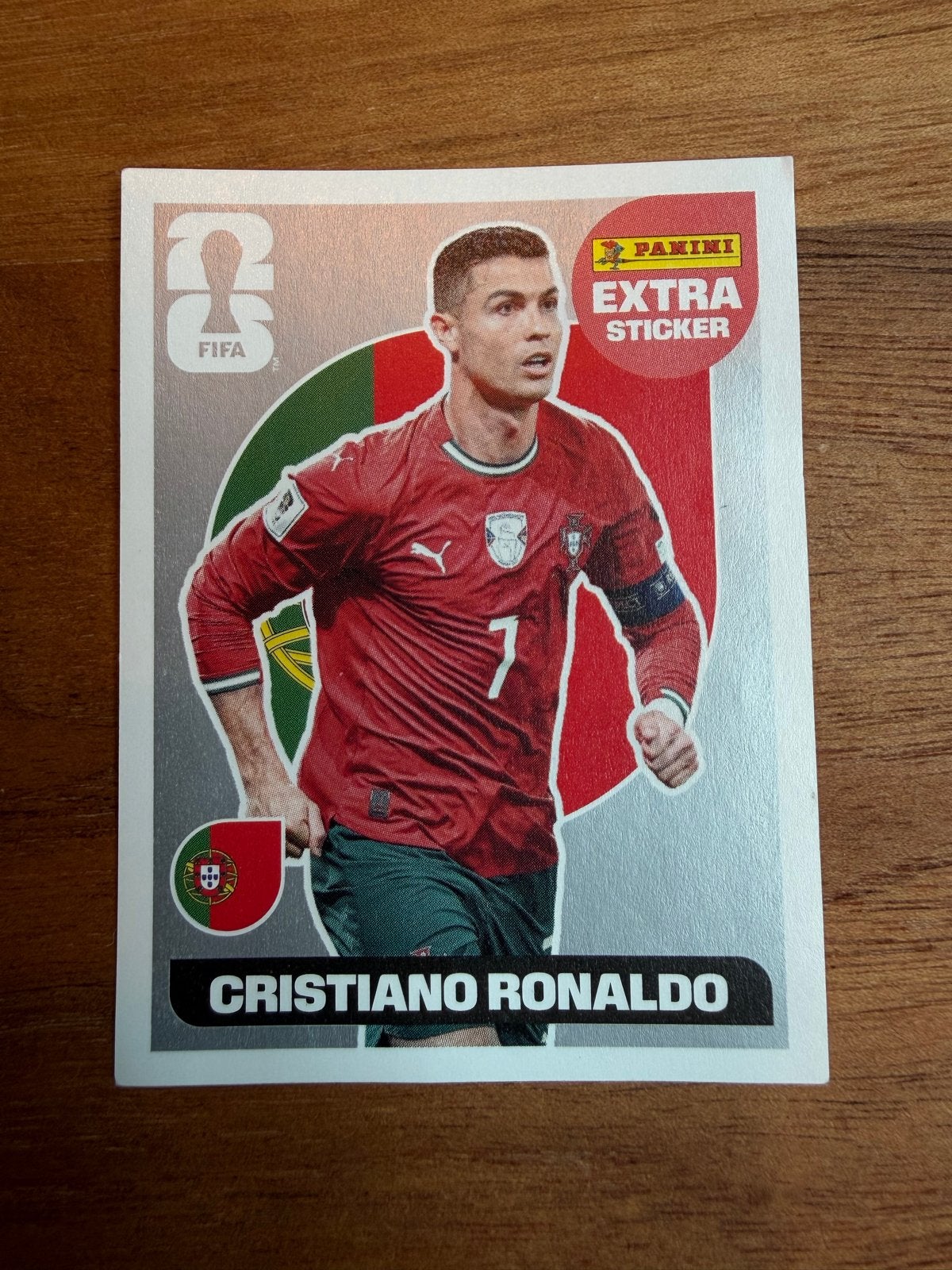 Panini WK26 Cristiano Ronaldo Zilver Extra Sticker, Ophalen of Verzenden, Nieuw, Sport