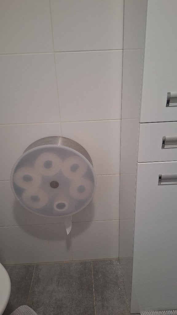 Aparte toiletpapier rolhouder, Ophalen of Verzenden, Gebruikt, Wit