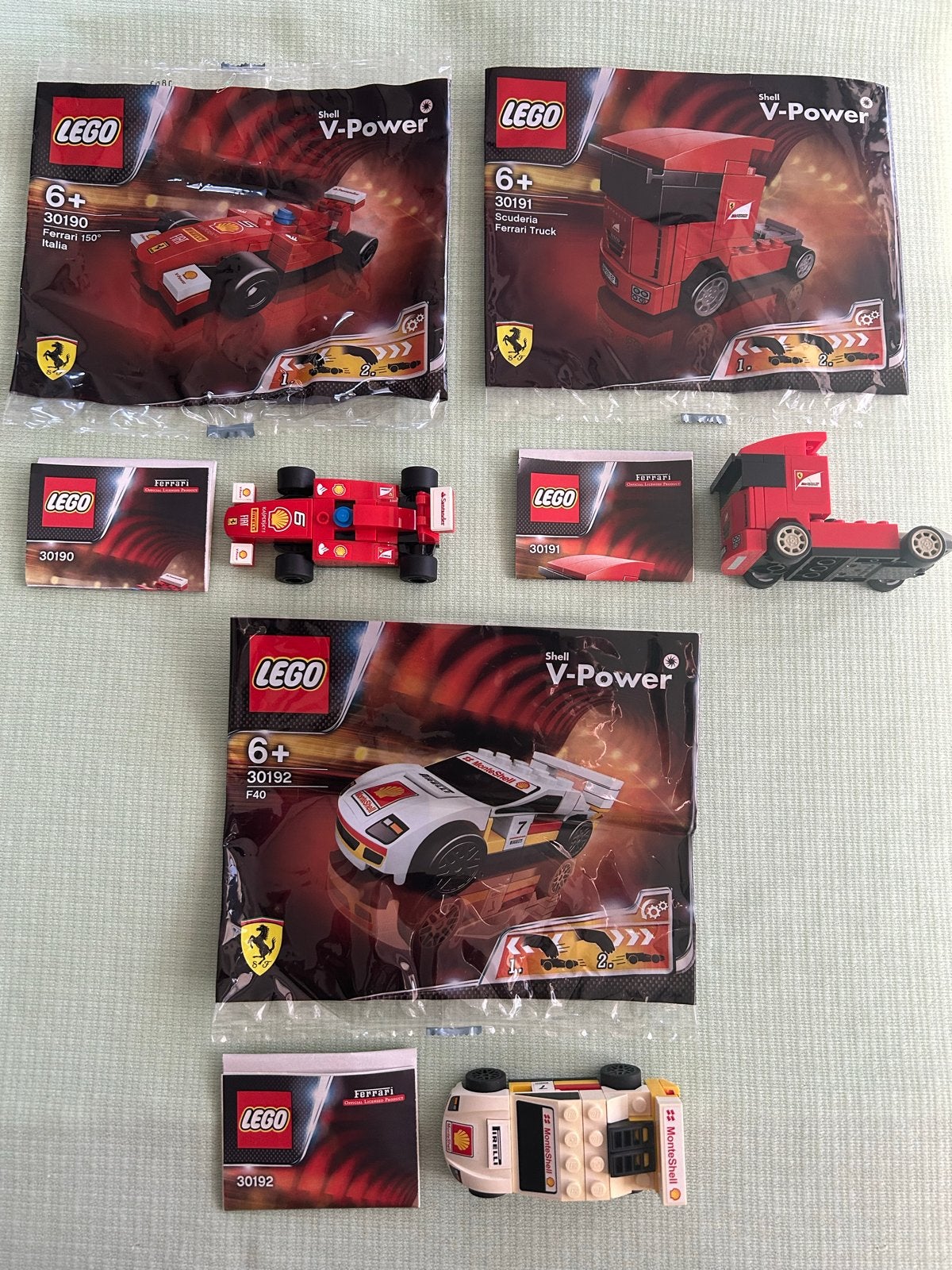 LEGO Shell V-Power Ferrari Collectie (6 stuks), Ophalen of Verzenden, Zo goed als nieuw, Overige merken