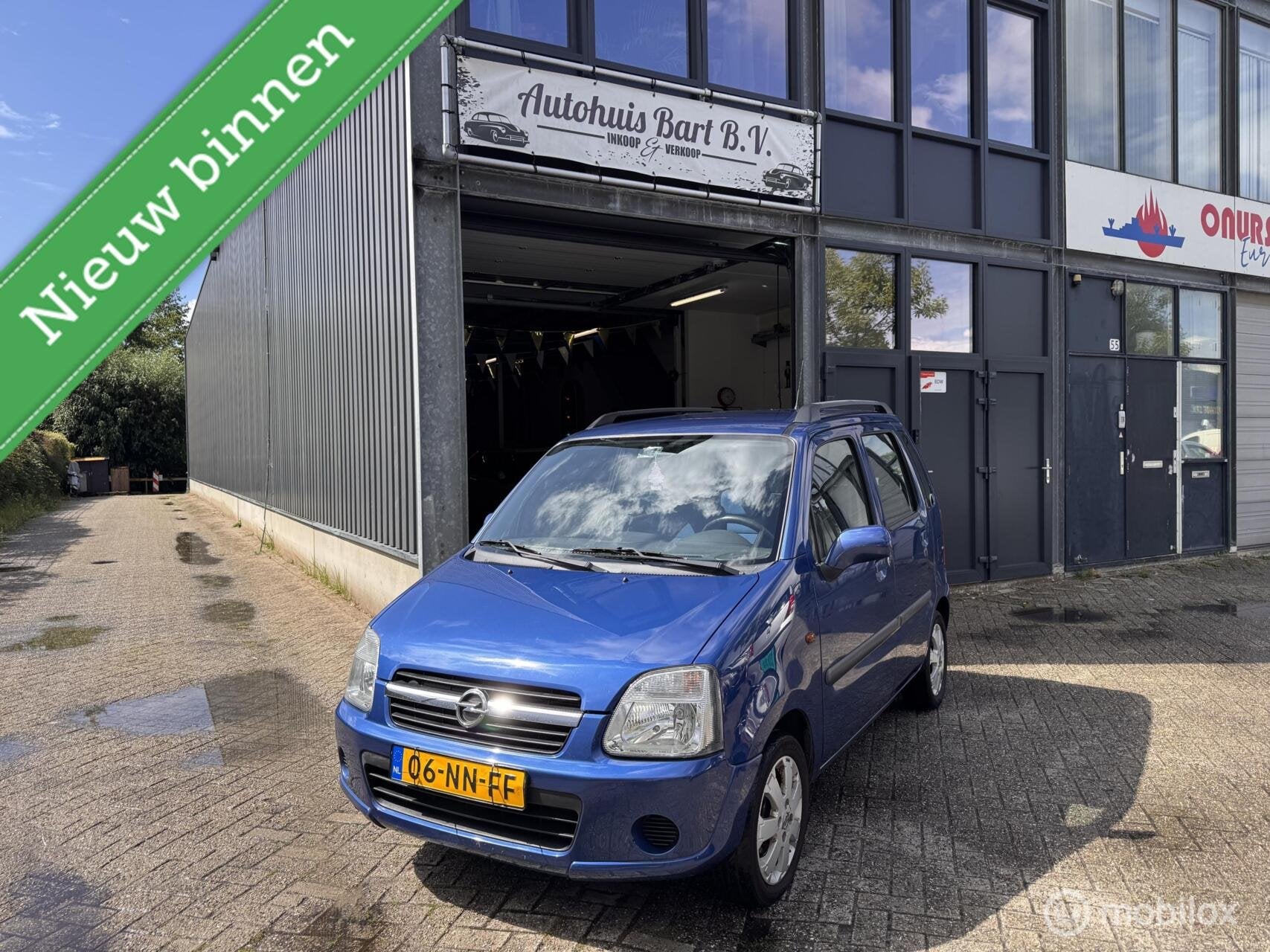 Opel Agila 1.2-16V Cosmo Airco! Nieuwe APK! NAP Logisch!, Voorwielaandrijving, Stof, Blauw, Origineel Nederlands