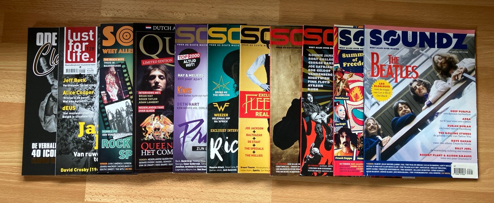 11 stuks diverse Muziektijdschriften, Boeken, Ophalen, Gelezen, Artiest