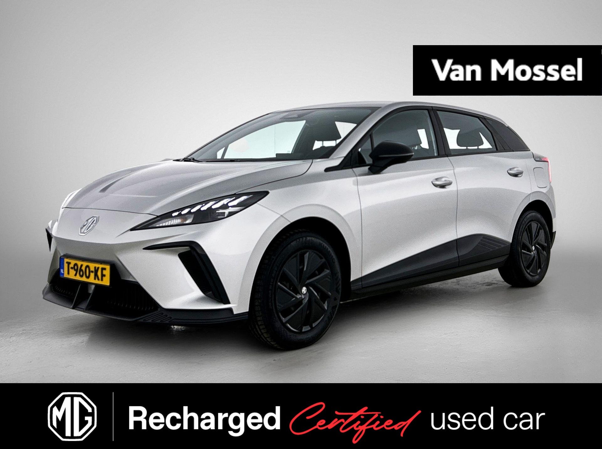 MG 4 Standard 51 kWh | 1e-EIG. | WLTP 320 KM | SoH 92,39% |, Auto's, MG, Automaat, Achterwielaandrijving, Zwart, Leder en Stof