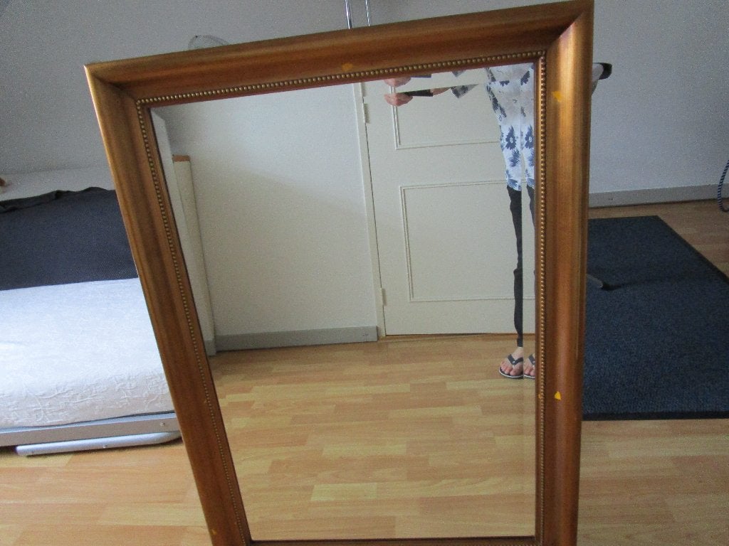 Spiegel, Huis en Inrichting, Woonaccessoires | Spiegels, Ophalen, Zo goed als nieuw, 100 tot 125 cm, Minder dan 100 cm
