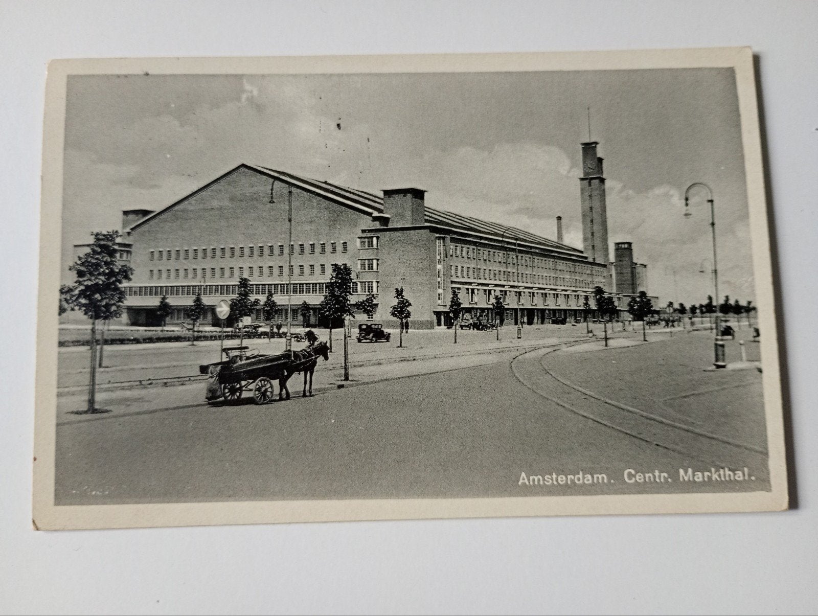Amsterdam West Centrale Markthal 1938, Verzamelen, Ophalen of Verzenden, 1920 tot 1940, Gelopen, Noord-Holland