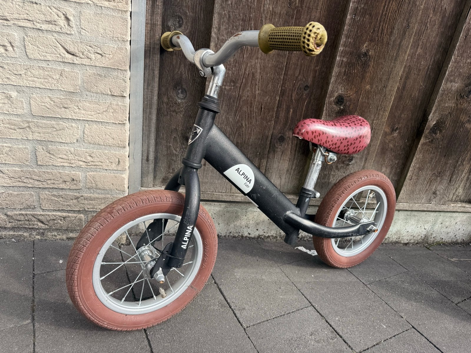 Alpina Rider loopfiets 12 inch met luchtbanden, Ophalen, Gebruikt, Loopfiets