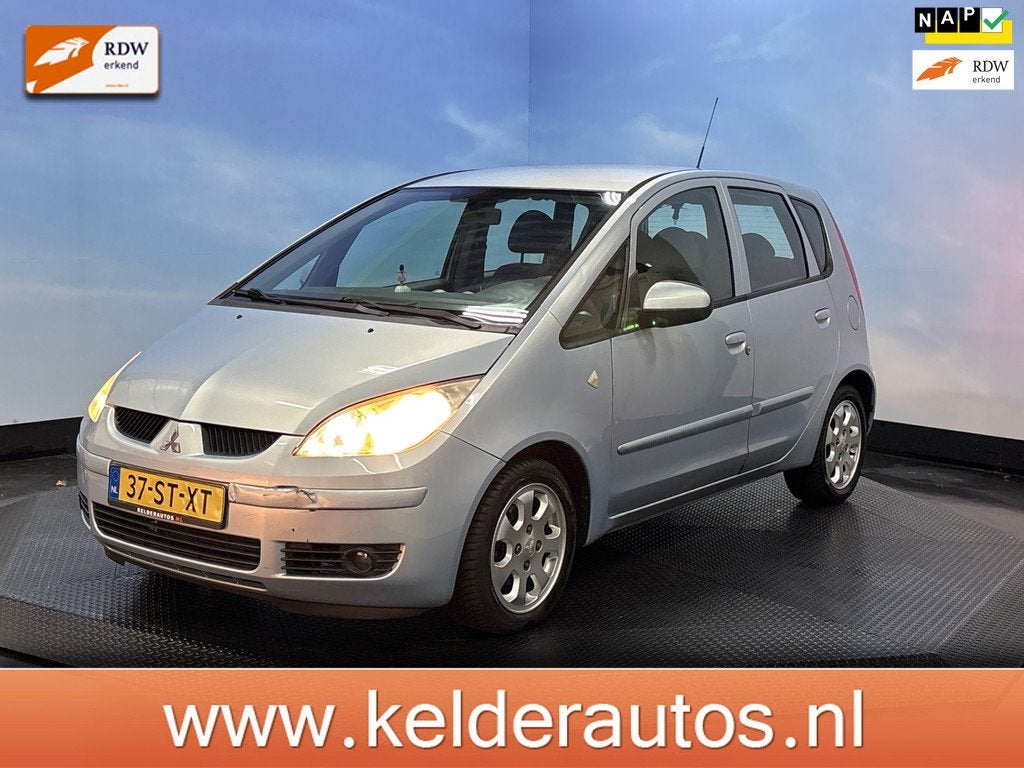 Mitsubishi Colt 1.3 Invite Cruise controle Automaat,, Voorwielaandrijving, Stof, Gebruikt, Blauw