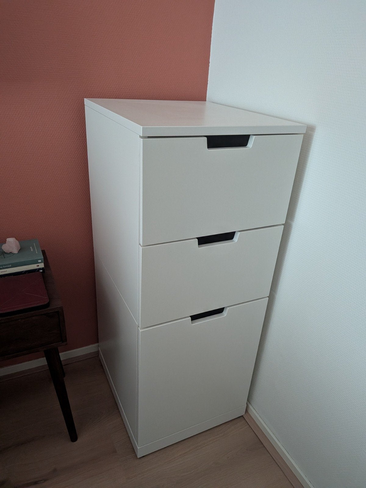 Ikea Nordli ladekast wit met 3 lades - zo goed als nieuw, Ophalen, Minder dan 50 cm, Zo goed als nieuw, 3 of 4 laden