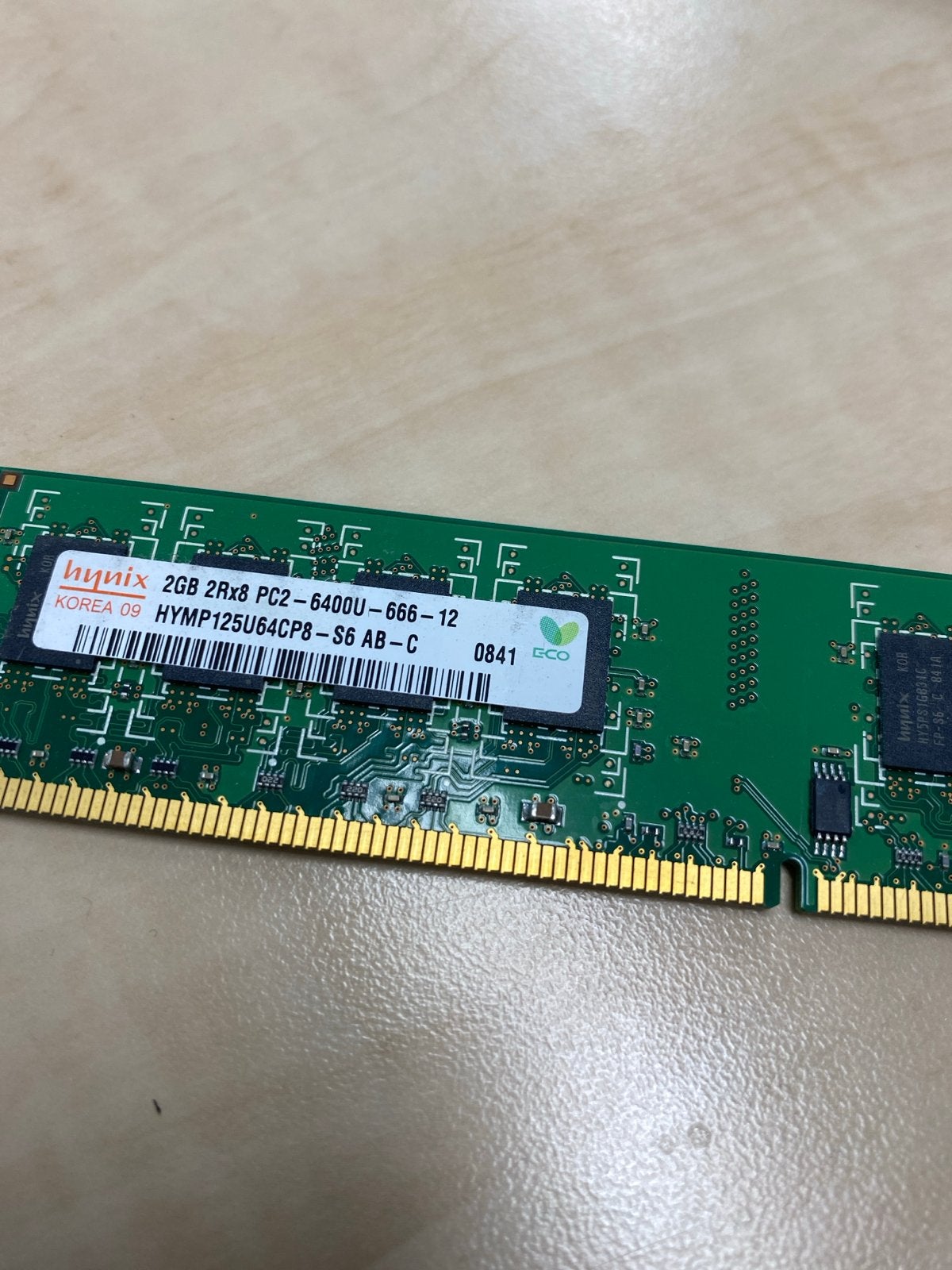 Hynix 2GB DDR2 RAM PC2-6400U - Desktop Geheugen, Computers en Software, RAM geheugen, Gebruikt, Ophalen of Verzenden, DDR2, Desktop