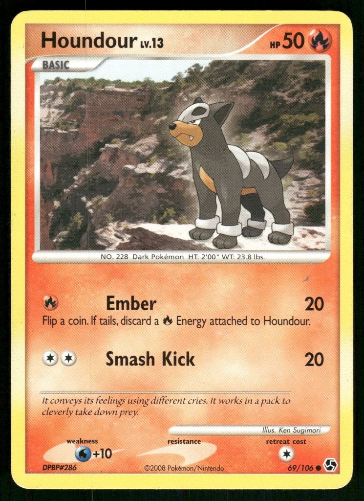 Houndour 69/106 - Great Encounters (EX), Verzenden, Gebruikt