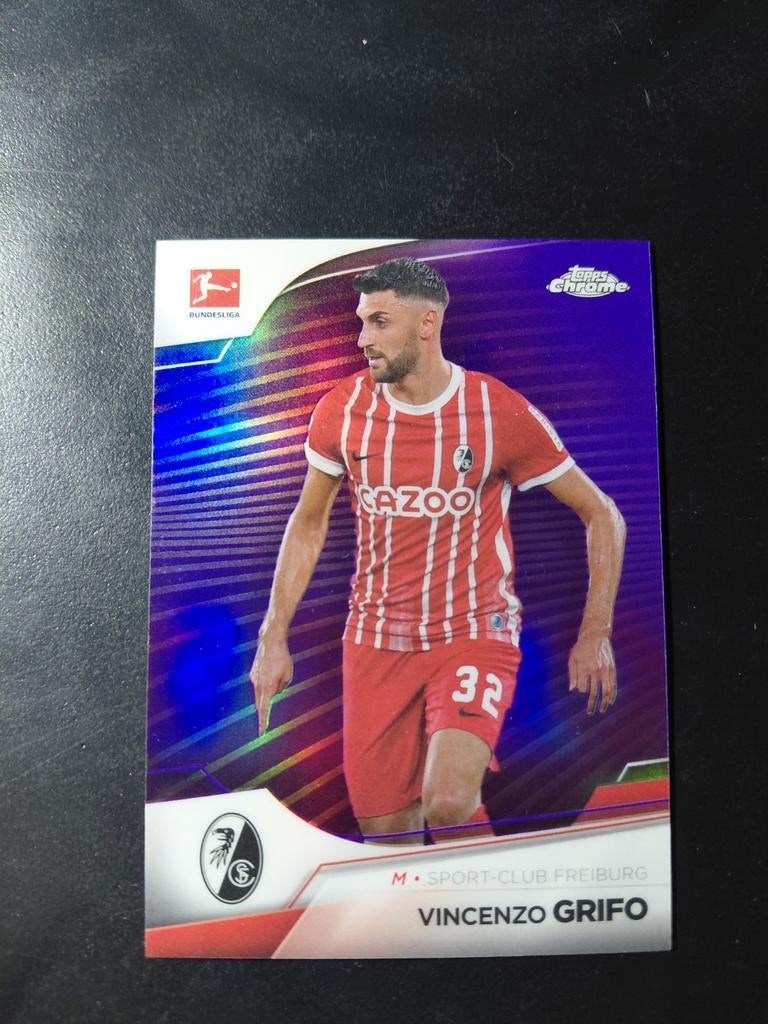 Vincenzo grifo 268/299 (freiburg) topps chrome, Ophalen of Verzenden, Nieuw, Buitenlandse clubs, Spelerskaart