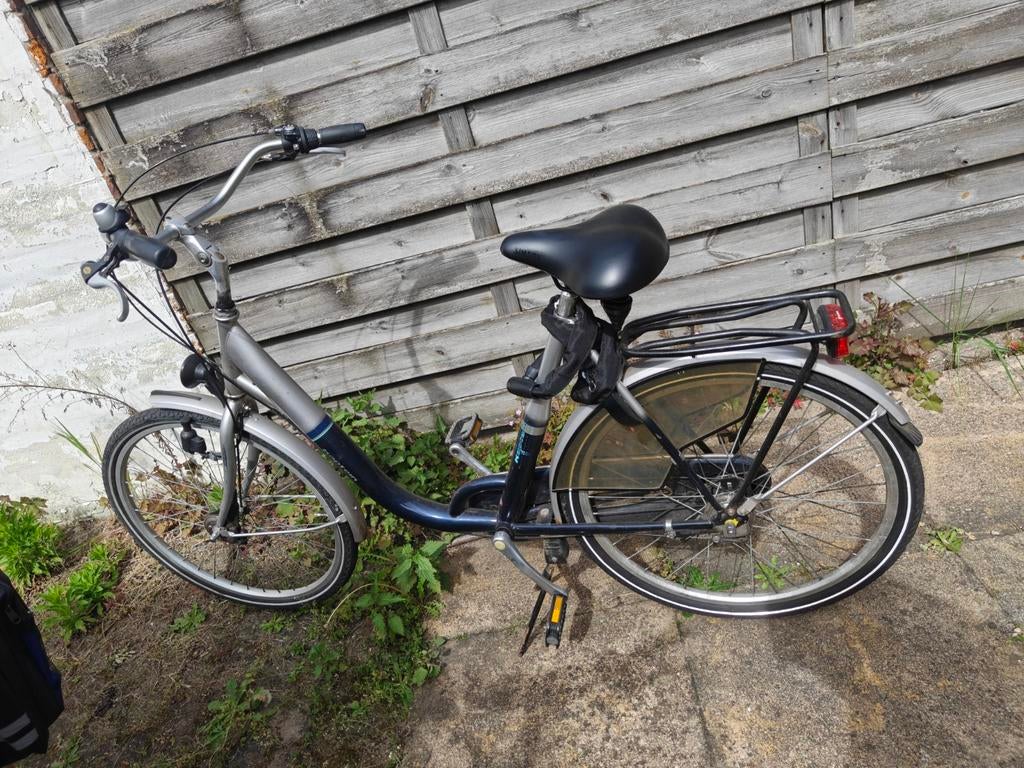 Gebruikte fiets met lage instap en versnellingen, Gebruikt, Velgrem, Versnellingen, 50 tot 53 cm