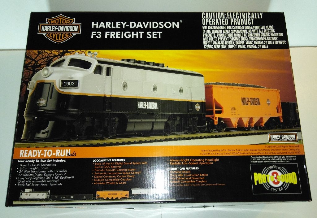 MTH H0 84-4003-1 - Dig DCC startset Harley Davidson in ovp, Hobby en Vrije tijd, Modeltreinen | H0, Overige merken, Treinset, Gelijkstroom
