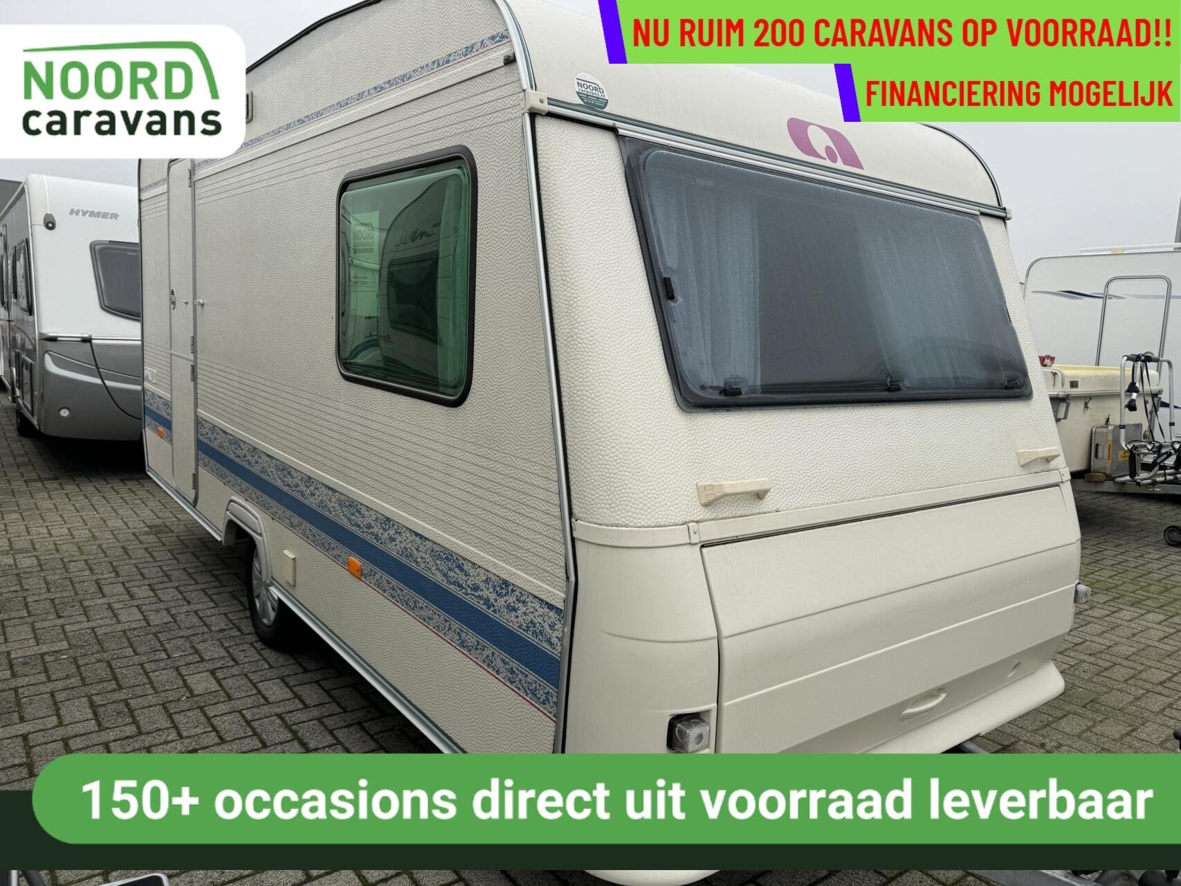 Adria UNICA 430 PH DWARSBED + TREINZIT + VOORTENT + BOILER, Caravans en Kamperen, Caravans, Bedrijf, 750 - 1000 kg, Adria, 5 tot 6 meter