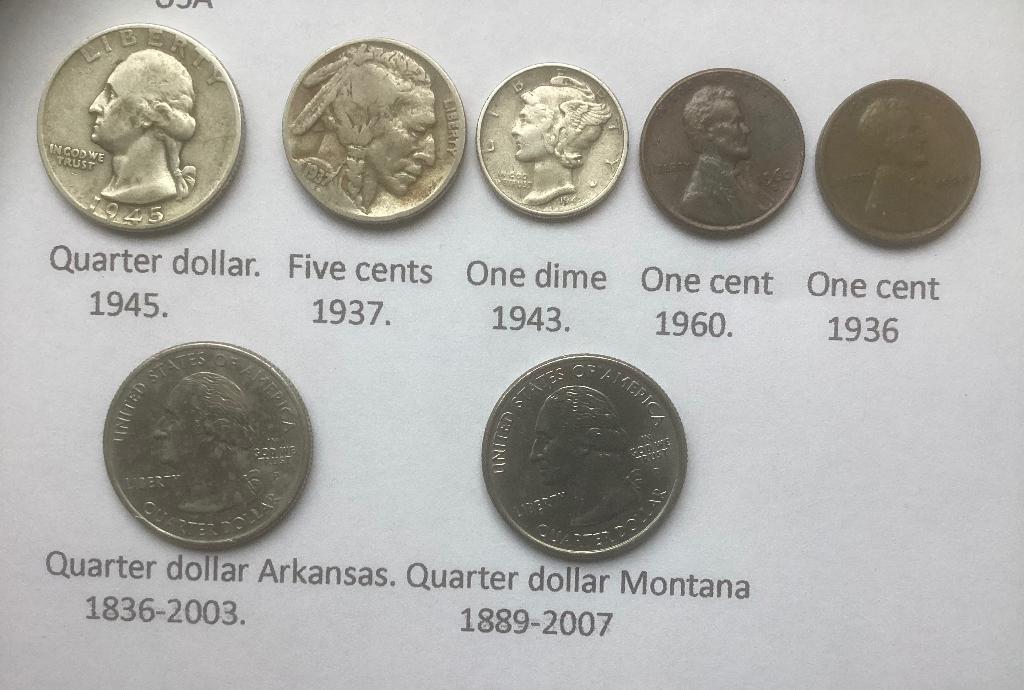 Munten USA, Verzenden, Noord-Amerika