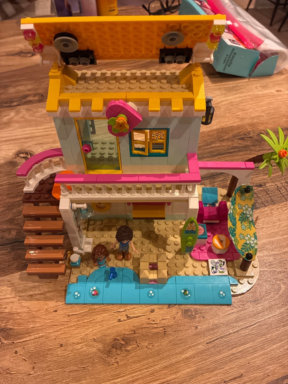 LEGO Friends Surfer Beach House 41693 - Zo goed als nieuw, Ophalen of Verzenden, Gebruikt, Overige merken