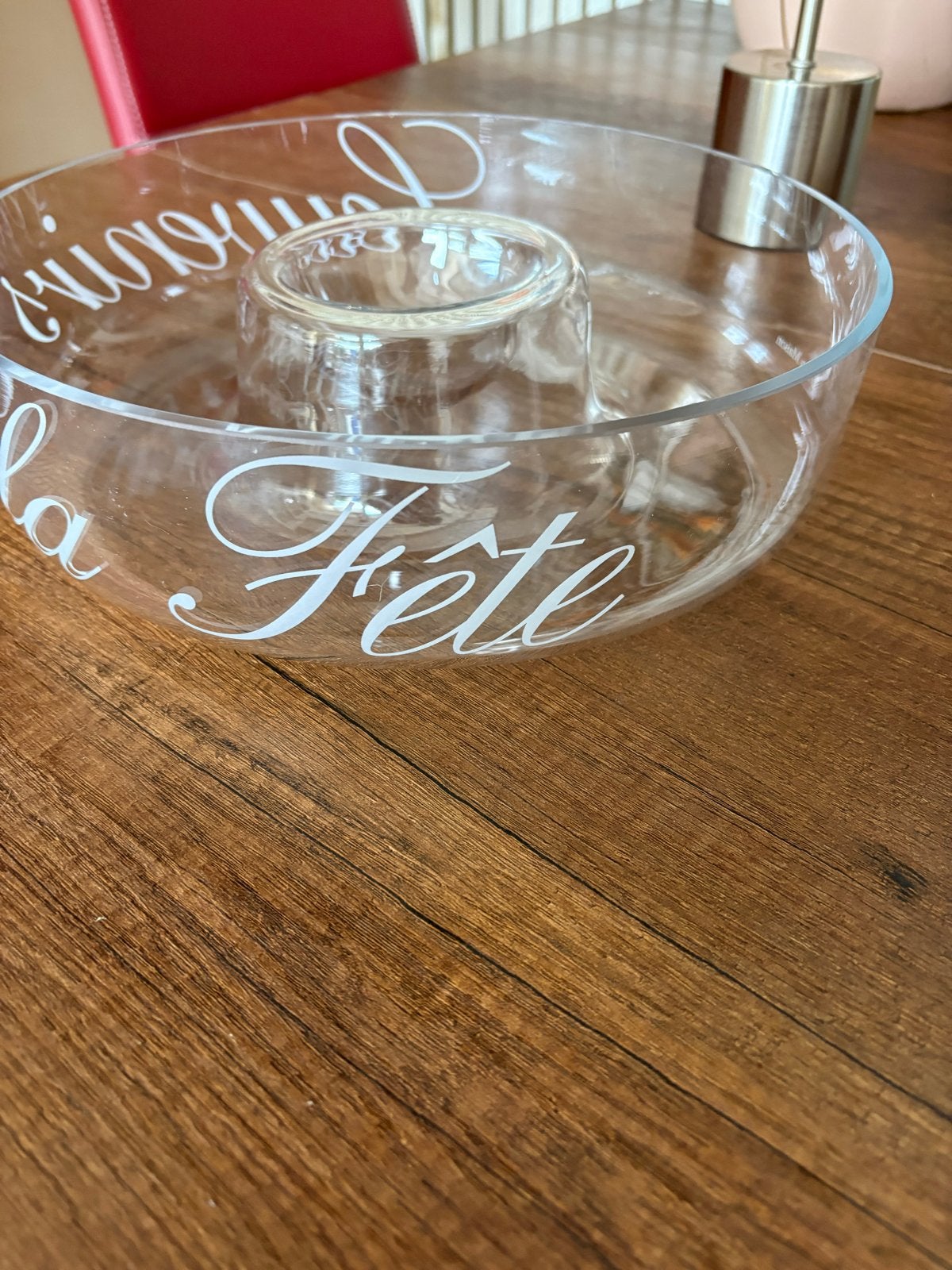 Riviera Maison schaal 'Souvenirs de la Fête', Ophalen, Overige merken, Modern, Glas