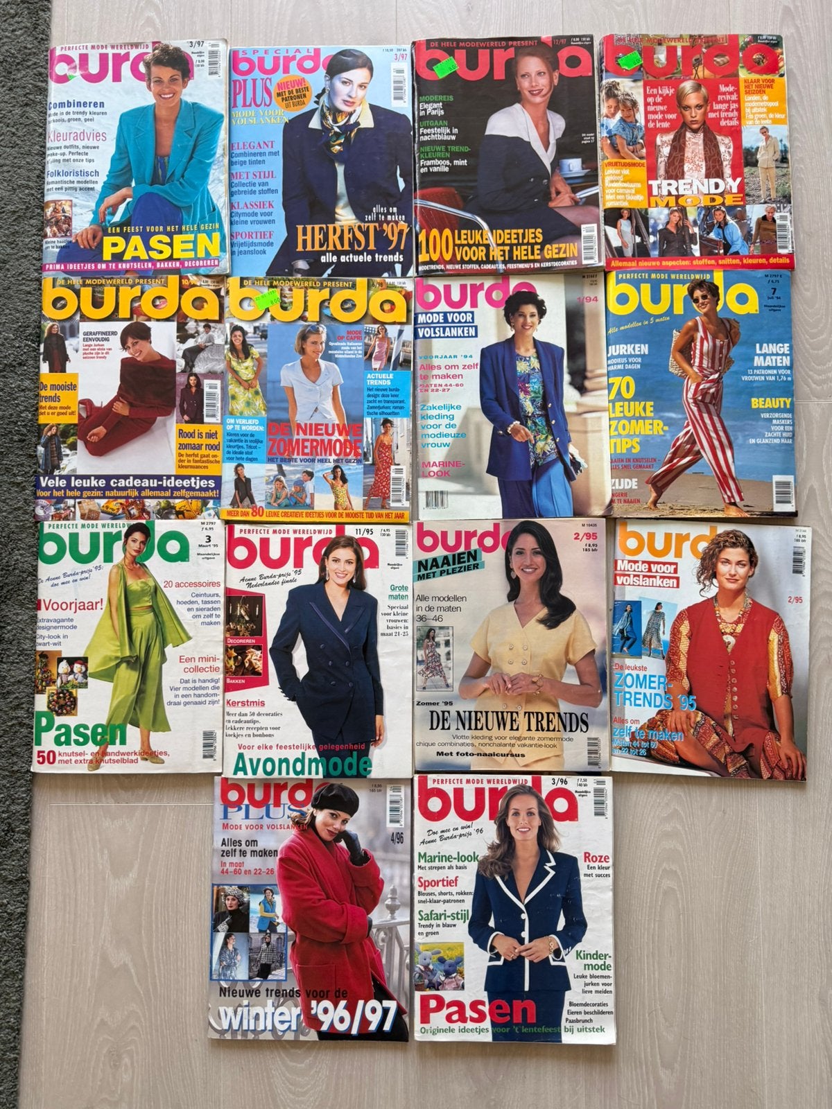 Burda 1994-1998 + Burda Plus | Vintage naaipatronen, Ophalen of Verzenden, Zo goed als nieuw