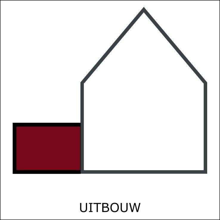 bouwtekening uitbouw verbouwen, Verzenden, Nieuw