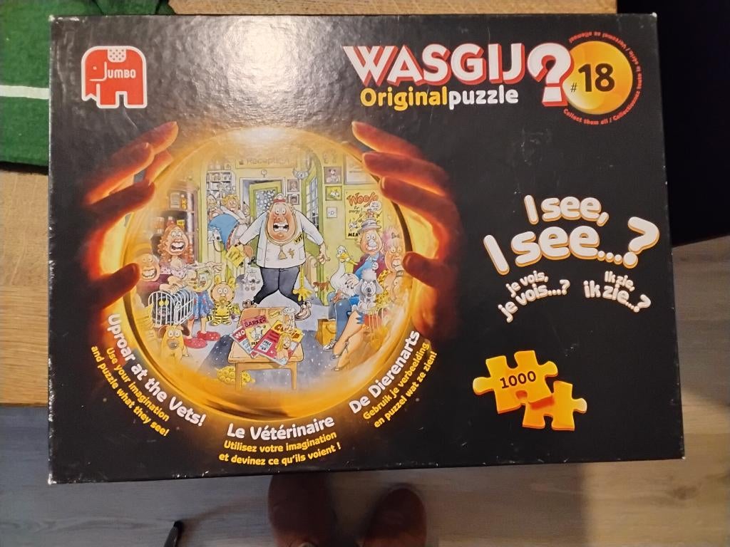 Wasgij Original 18 - De Dierenarts 1000 stukjes, Ophalen of Verzenden, 500 t/m 1500 stukjes, Zo goed als nieuw, Legpuzzel