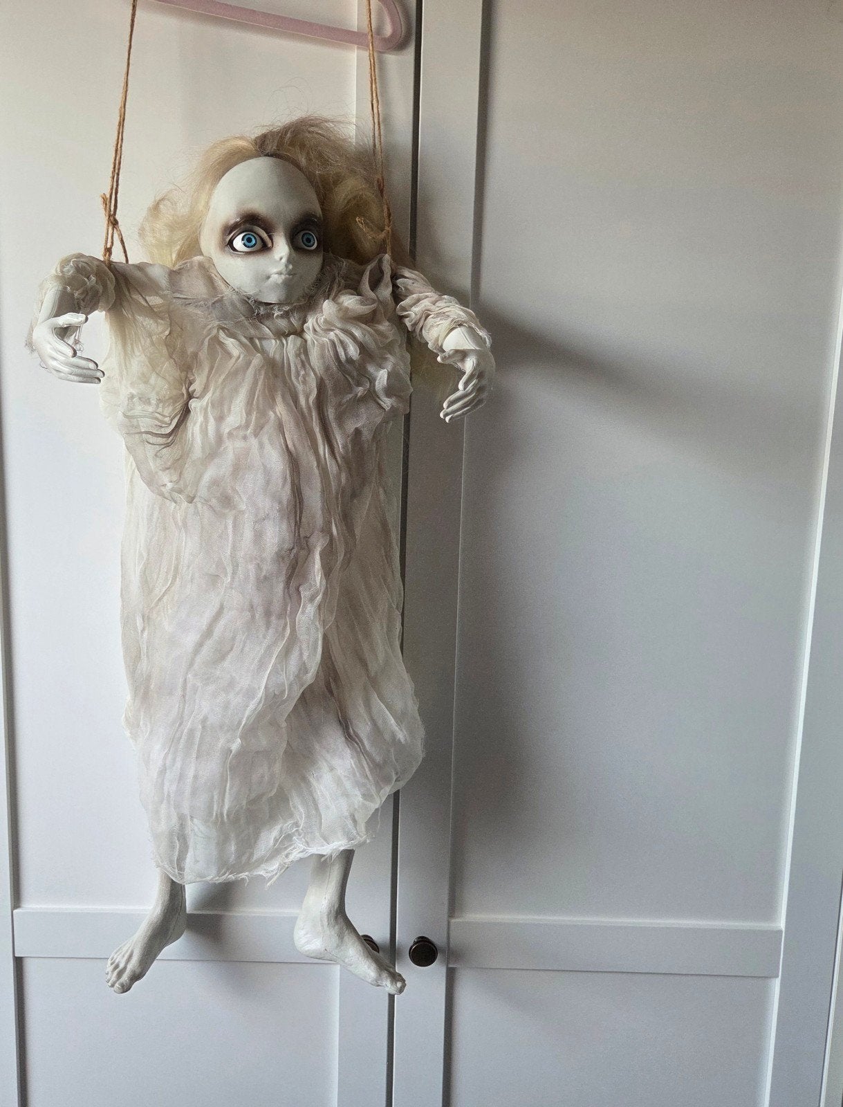 Griezelige pop voor Halloween of decoratie, Ophalen, Gebruikt, Pop