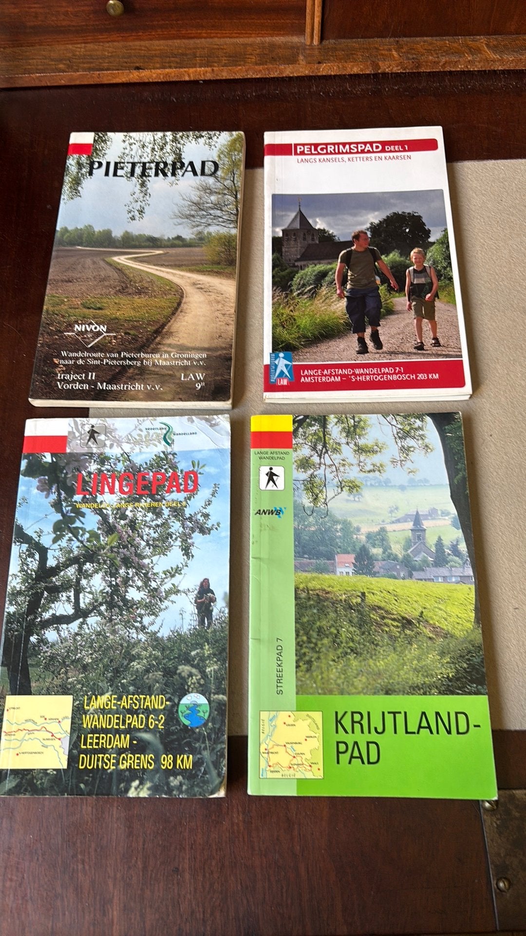 - Pieterpad deel 2 -  Pelgrimspad - Krijtlandpad- Lingepad, Boeken, Ophalen of Verzenden, Gelezen, B. Jens, Benelux