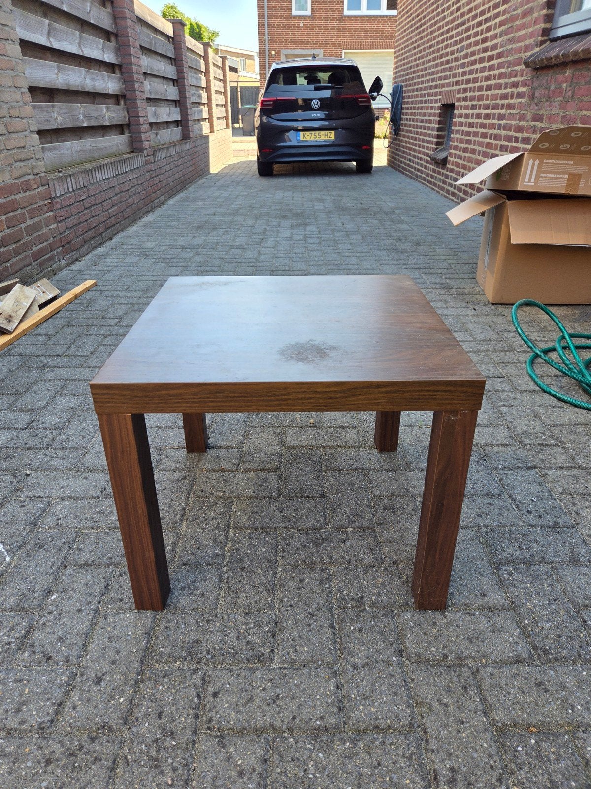 Houten salontafel, vierkant, gebruikt, Ophalen, Gebruikt, 50 tot 100 cm, Vierkant