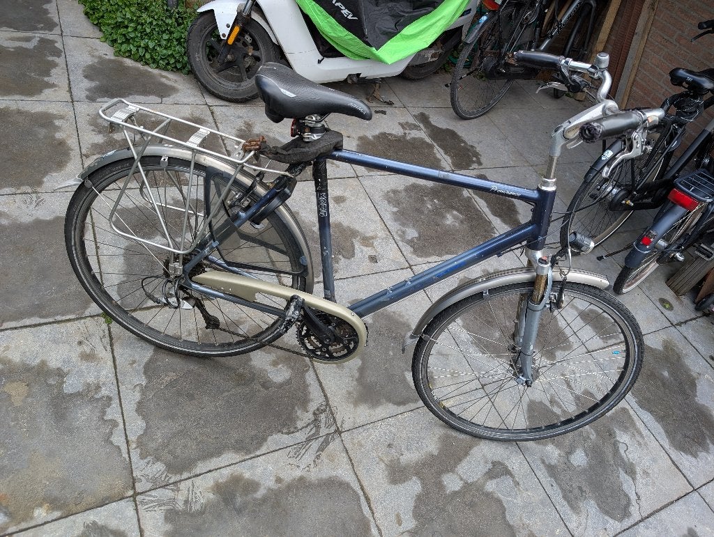 Koga herenfiets (licht/aluminium), Gebruikt, Versnellingen, 61 tot 65 cm, Trommelrem