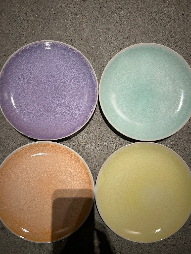 Gekleurde lunch/ontbijt bordjes, Ophalen, Zo goed als nieuw, Overige stijlen, Bord(en)