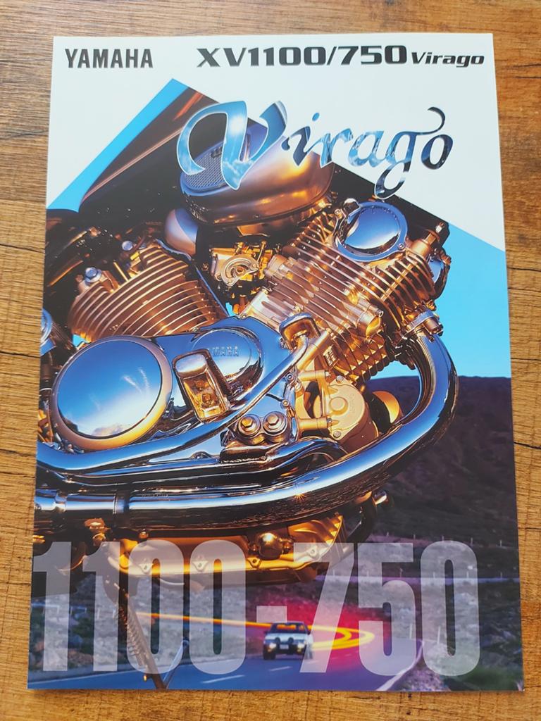 Yamaha XV 1100 / 750 Virago motor folder, Motoren, Ophalen of Verzenden, Yamaha