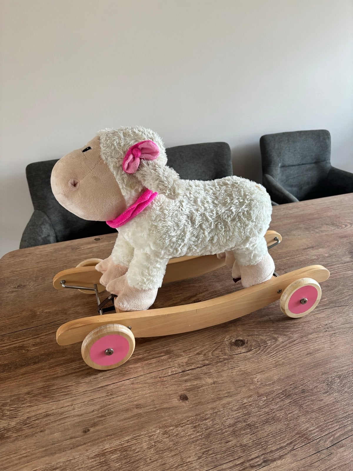 Schattig loop/hobbel schaap voor kinderen, Ophalen of Verzenden, Gebruikt