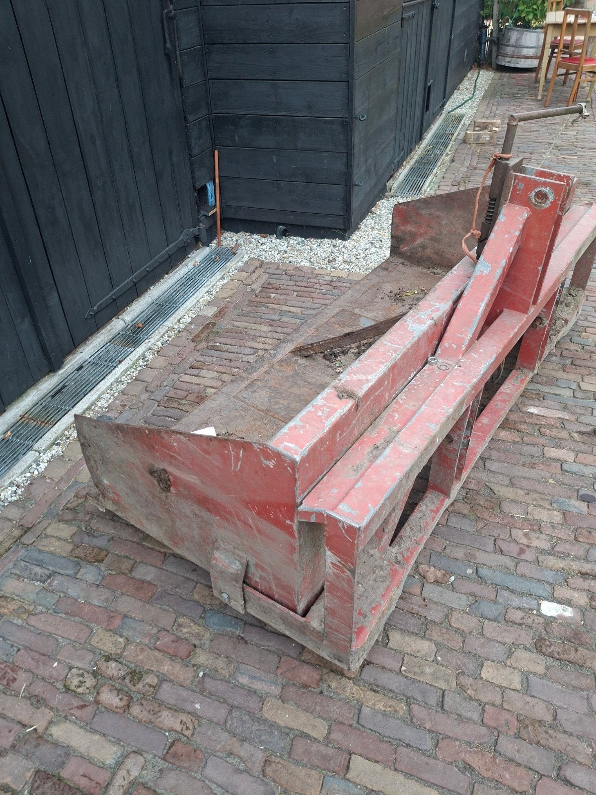 grond bak 2 meter breedt, Ophalen, Gebruikt, IJzer