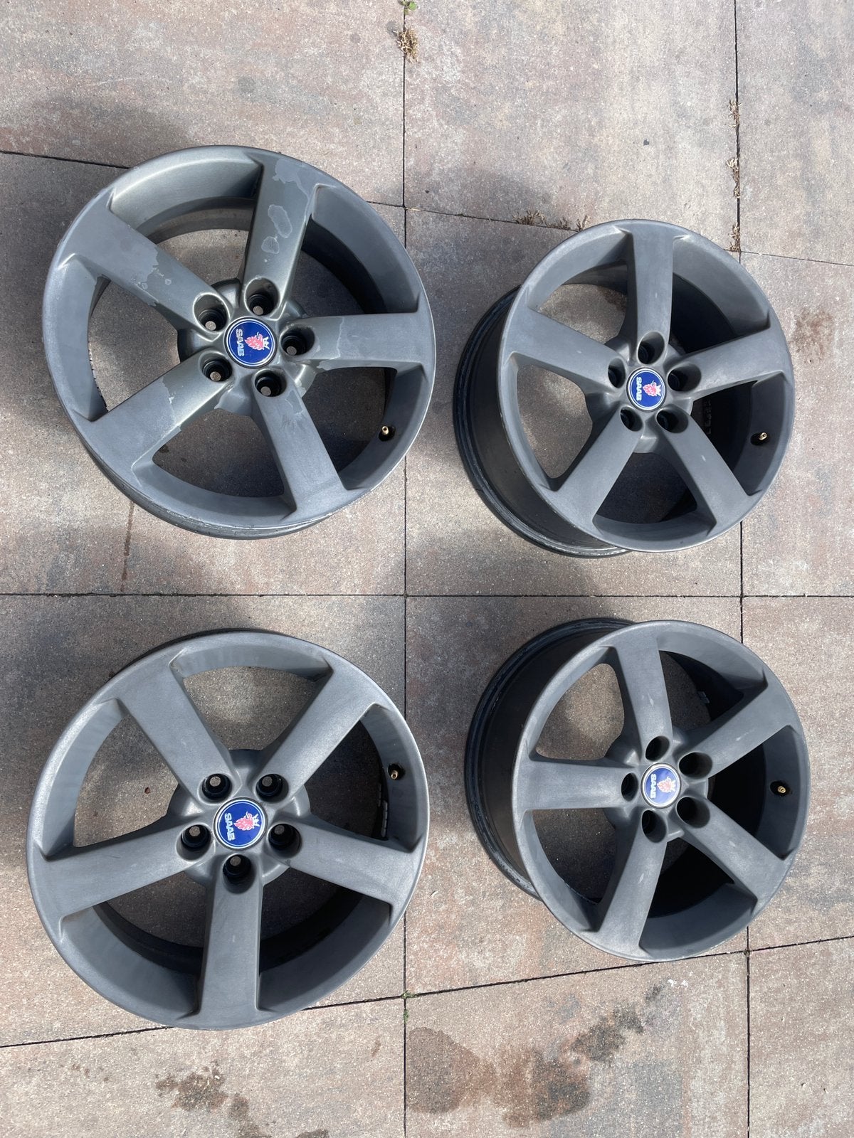 Velgen Saab Alu 45 17 inch, Velg(en), 17 inch, Ophalen of Verzenden, Zomerbanden